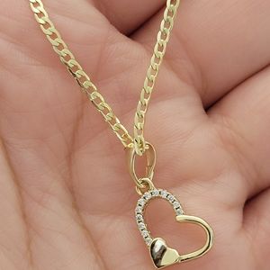 40 cm women's necklace with heart charm